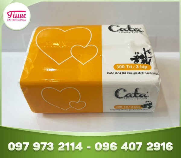 Khăn rút mini CATA 300 tờ tiện dụng